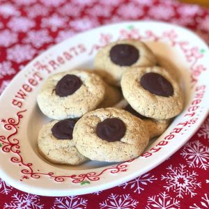 A plate of sunflower butter blossoms